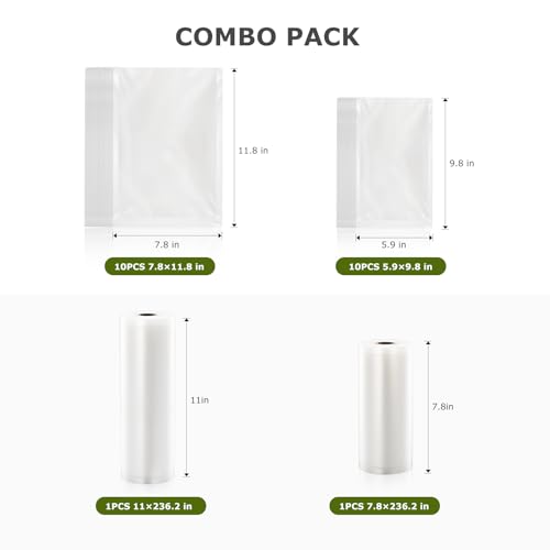 Bonsenkitchen Food Vacuum Sealer Machine for Fresh Storage