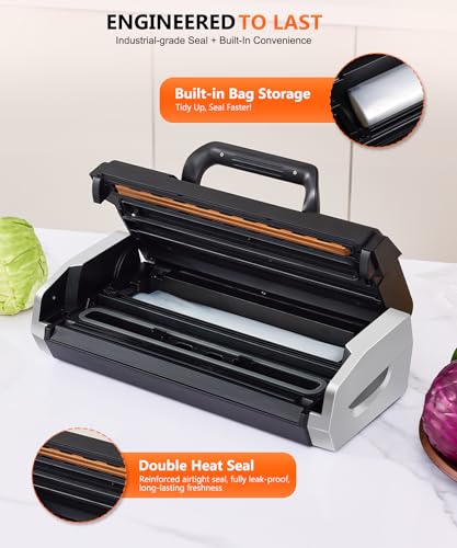 95kPa 10-in-1 Commercial Vacuum Sealer with Double Seal