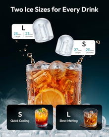 EUHOMY Portable Countertop Ice Maker with Self-Cleaning