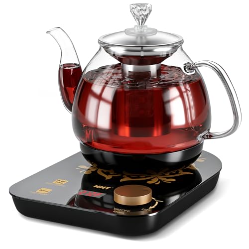 HHT 0.8L Electric Tea Maker with Infuser & Temp Control