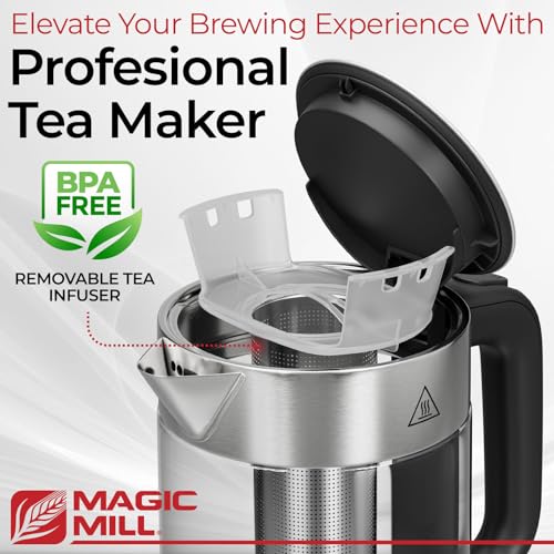 Magic Mill Pro 1.7L Electric Kettle with Tea Infuser