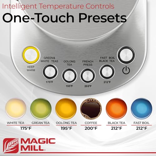 Magic Mill Pro 1.7L Electric Kettle with Tea Infuser