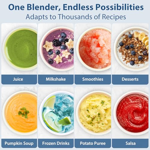 Aeitto Professional Countertop Blender with 7 Speeds