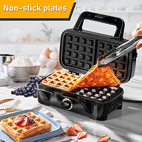 3-in-1 Waffle, Sandwich & Pancake Maker with Removable Plates