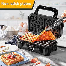 3-in-1 Waffle, Sandwich & Pancake Maker with Removable Plates