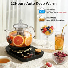 HHT 0.8L Electric Tea Maker with Infuser & Temp Control