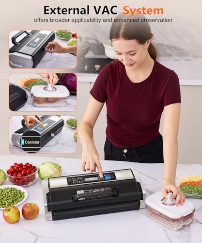 95kPa 10-in-1 Commercial Vacuum Sealer with Double Seal