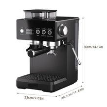 KZOFGUHCM Semi-Automatic Coffee Machine with Grinder