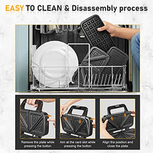 3-in-1 Waffle, Sandwich & Pancake Maker with Removable Plates
