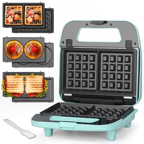 3-in-1 Waffle, Pancake & Panini Breakfast Grill Maker