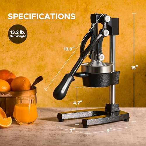 CO-Z Commercial Manual Citrus Juicer & Fruit Press