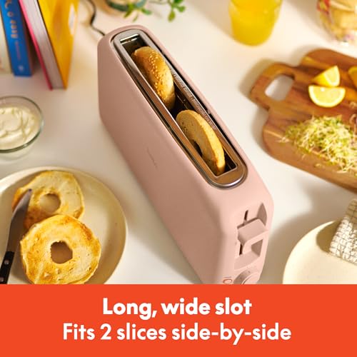 BELLA 2-Slice Slim Toaster for Compact Kitchen Spaces