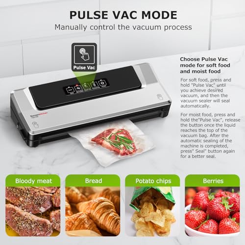Bonsenkitchen Food Vacuum Sealer Machine for Fresh Storage