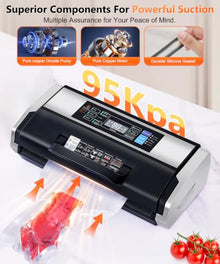 95kPa 10-in-1 Commercial Vacuum Sealer with Double Seal