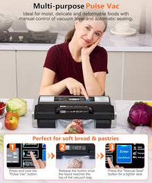 95kPa 10-in-1 Commercial Vacuum Sealer with Double Seal