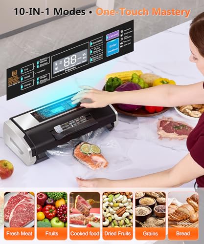 95kPa 10-in-1 Commercial Vacuum Sealer with Double Seal