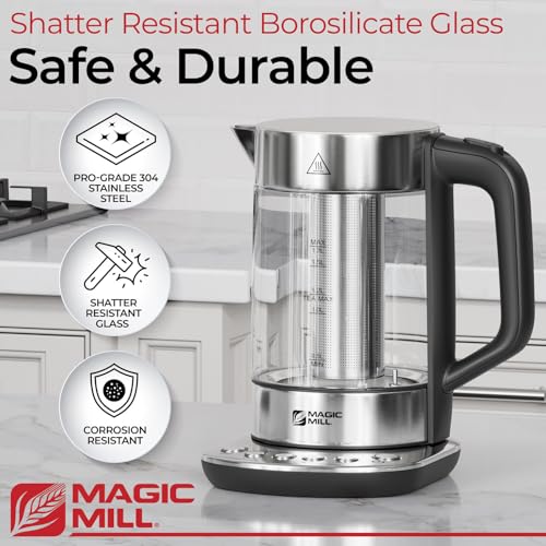 Magic Mill Pro 1.7L Electric Kettle with Tea Infuser