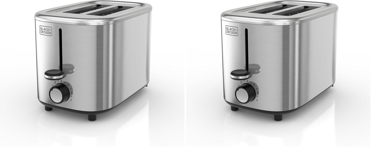 BLACK+DECKER 2-Slice Compact Toaster for Everyday Use