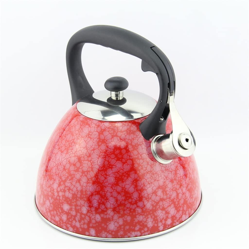 3.0L Patterned Stainless Steel Whistling Tea Kettle