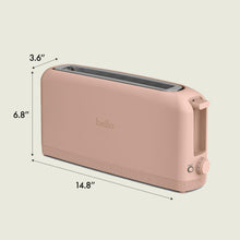 BELLA 2-Slice Slim Toaster for Compact Kitchen Spaces