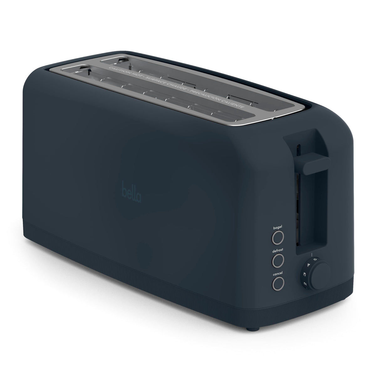 BELLA 2-Slice Slim Toaster for Compact Kitchen Spaces