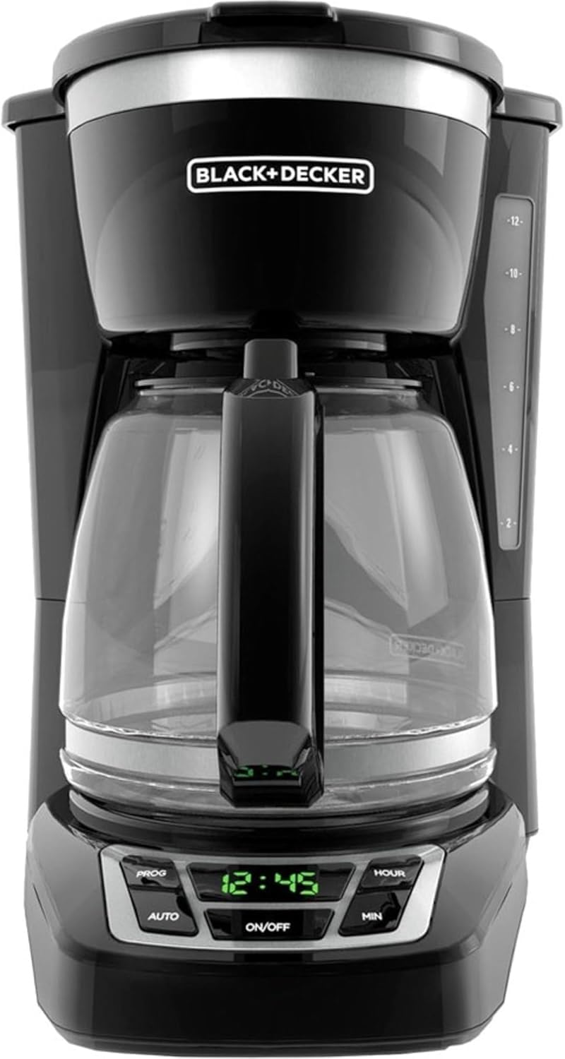 BLACK+DECKER 12-Cup Digital Coffee Maker with Carafe