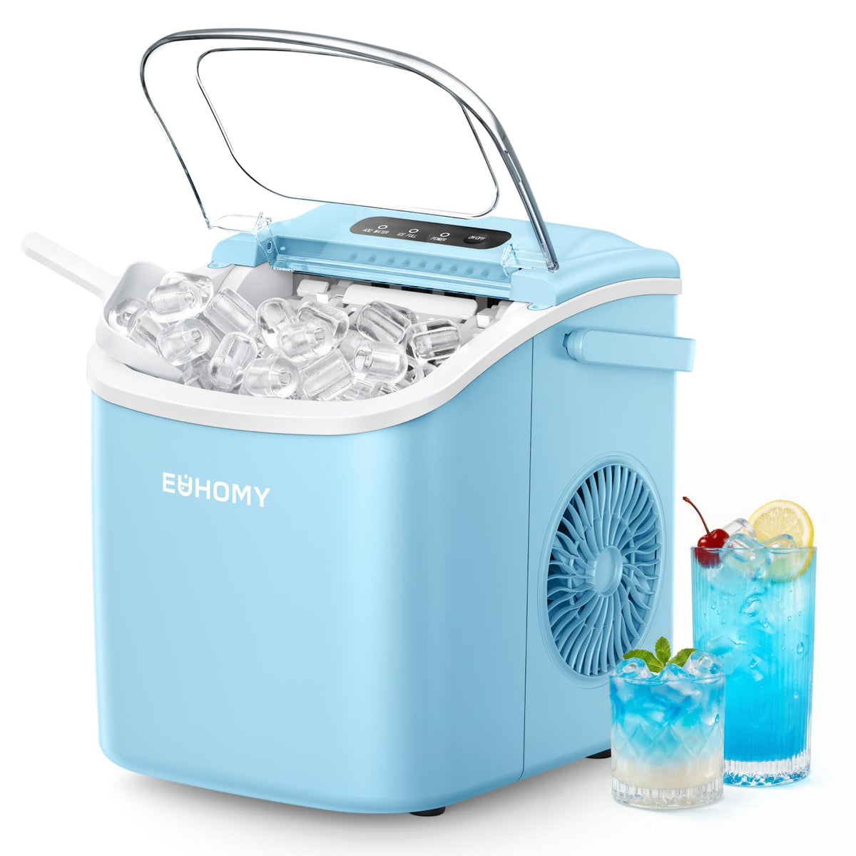EUHOMY BBS186 Portable Countertop Ice Maker Machine
