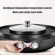 2-in-1 Smokeless Electric Grill & Hot Pot with Nonstick Tray