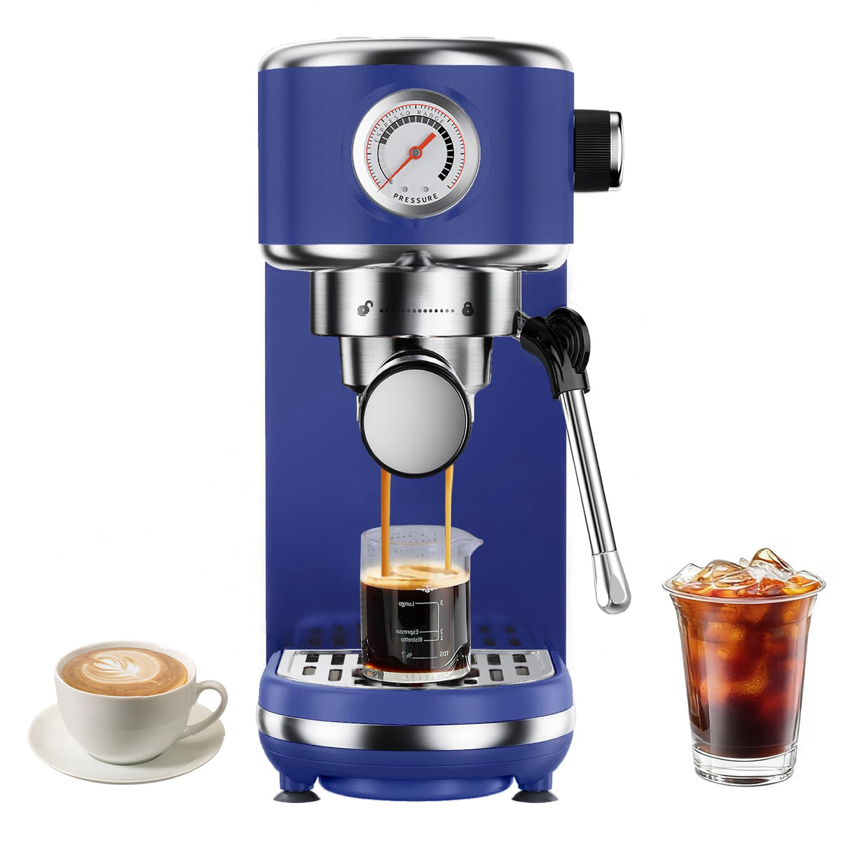Atatix 20-Bar Espresso Machine with Milk Frother