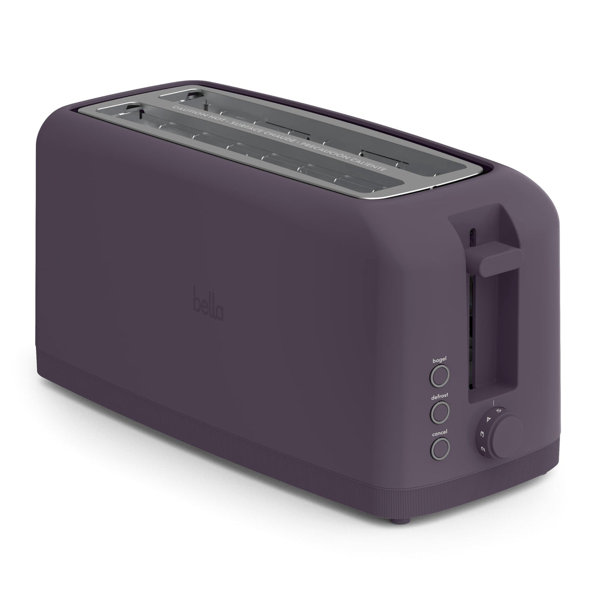 BELLA 2-Slice Slim Toaster for Compact Kitchen Spaces