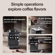 KZOFGUHCM Semi-Automatic Coffee Machine with Grinder