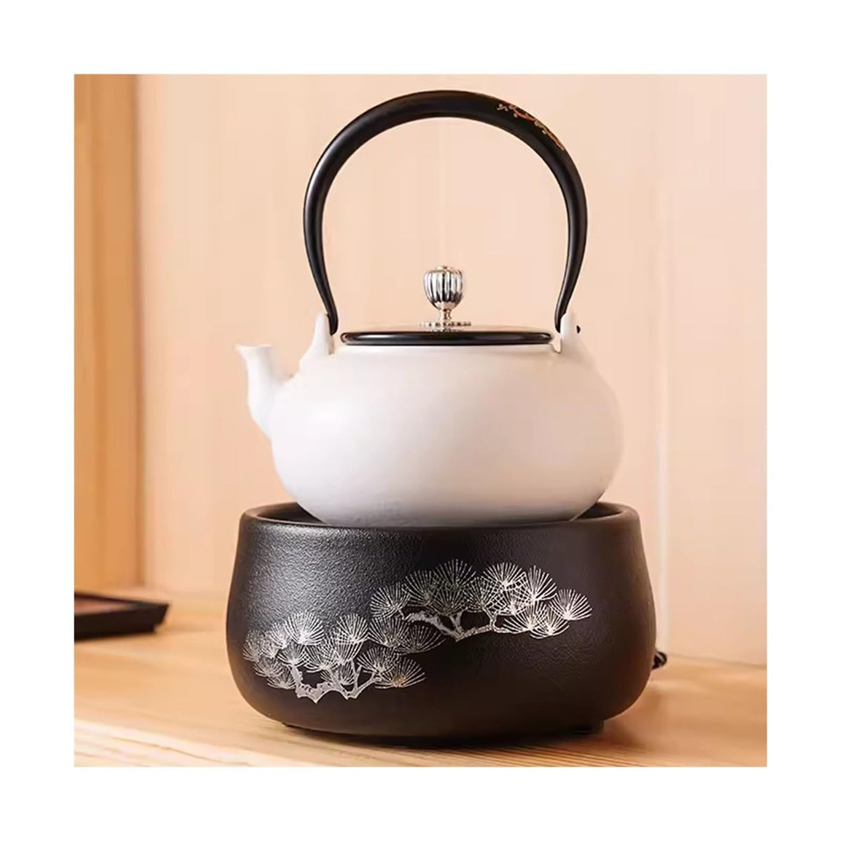 Mini Electric Ceramic Tea Kettle & Boiling Water Cooker