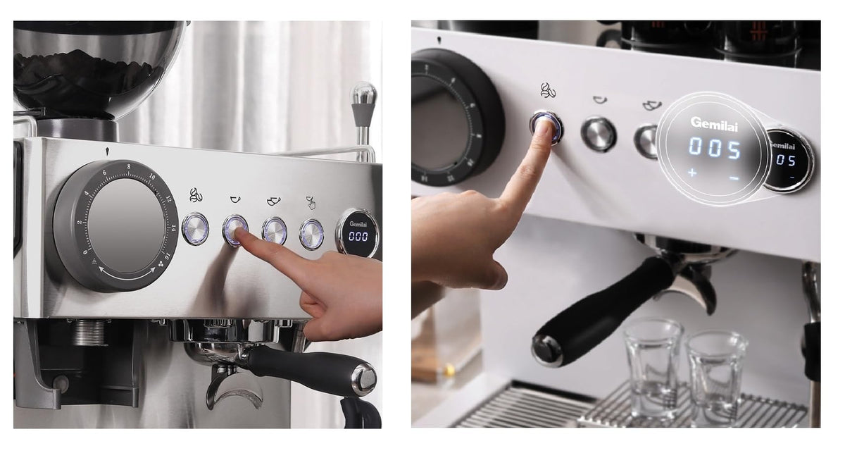MIANZHI Semi-Automatic Espresso Machine with Grinder