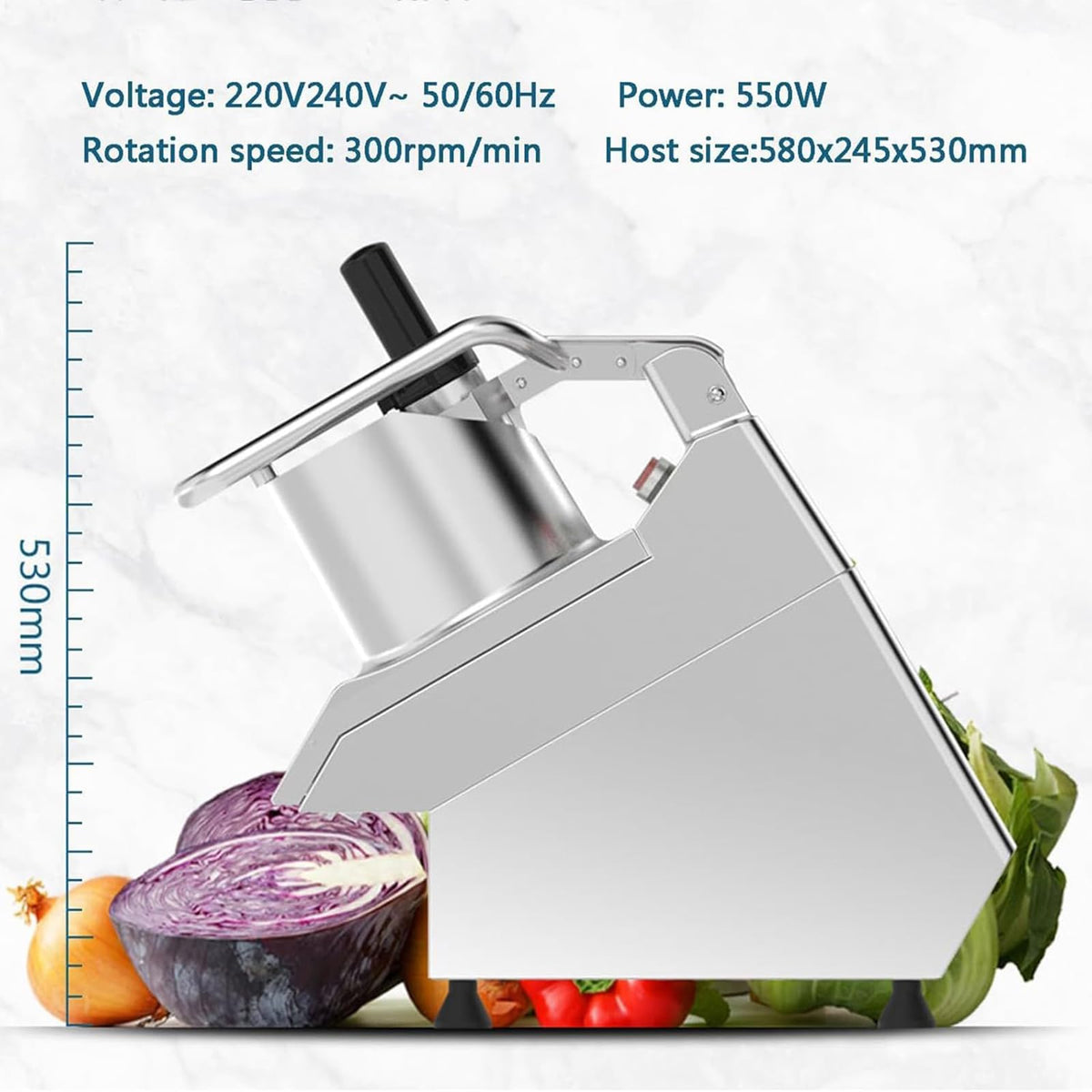 TsoLay 750W Commercial Electric Vegetable Dicer