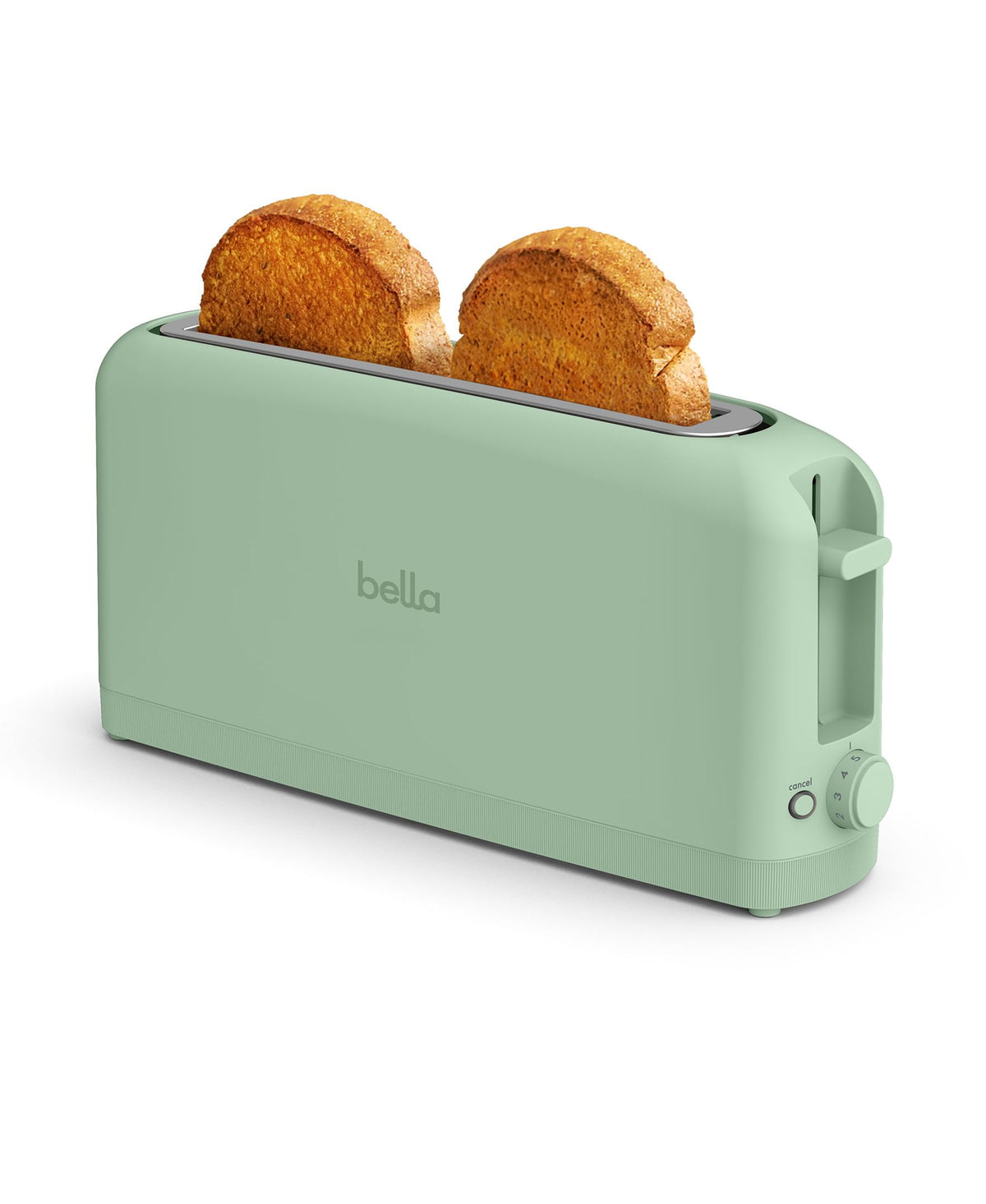 BELLA 2-Slice Slim Toaster for Compact Kitchen Spaces