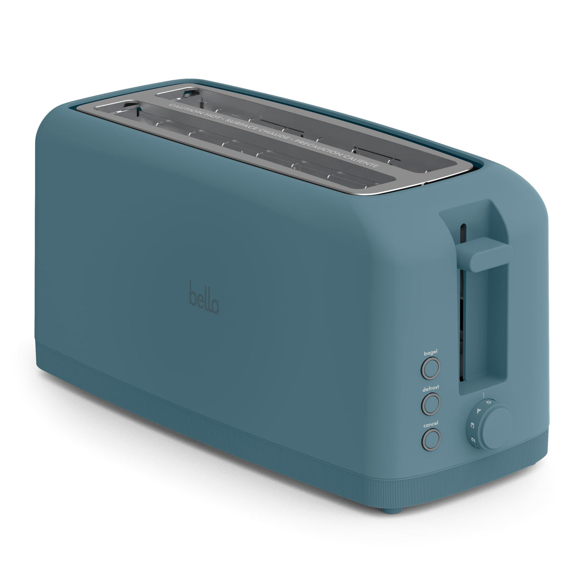 BELLA 2-Slice Slim Toaster for Compact Kitchen Spaces