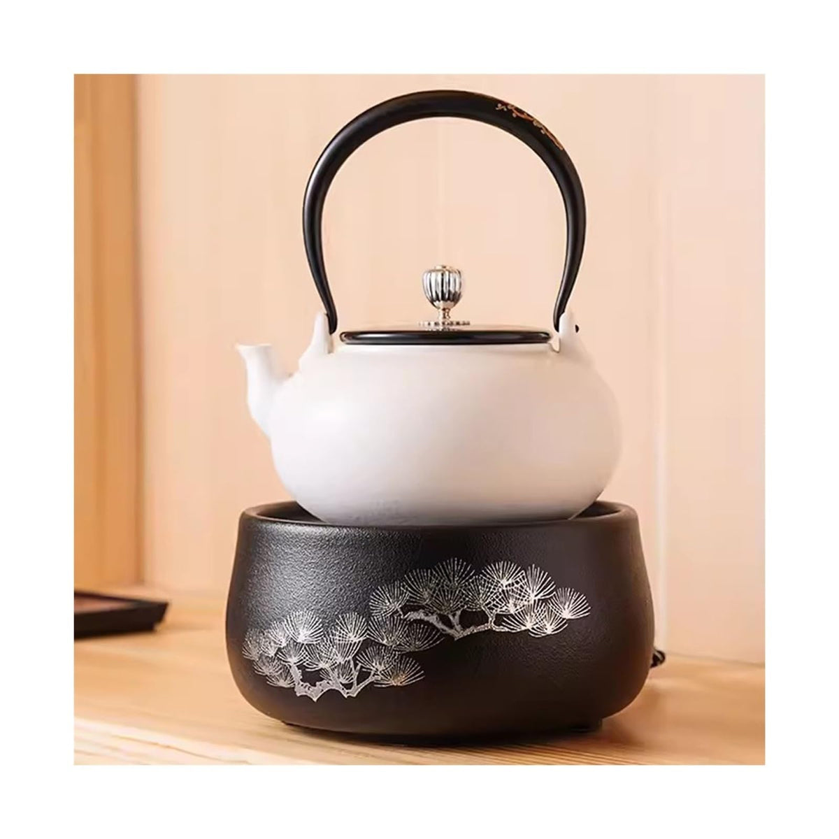Mini Electric Ceramic Tea Kettle & Boiling Water Cooker