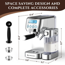 AMZCHEF Espresso Machine with Automatic Milk Frother