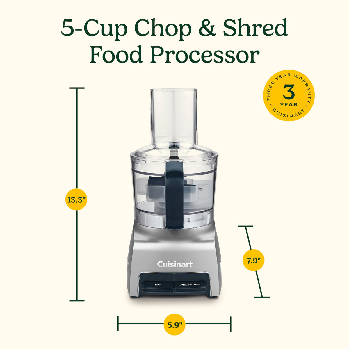 Cuisinart FP-5 5-Cup Chop & Shred Food Processor
