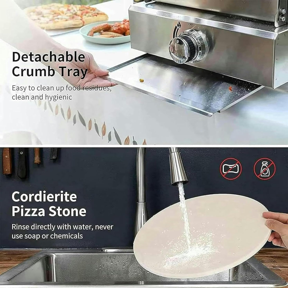 Stainless Steel Electric Pizza & Toaster Oven