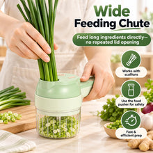 4-in-1 Wireless Electric Vegetable Chopper with Multi Blades