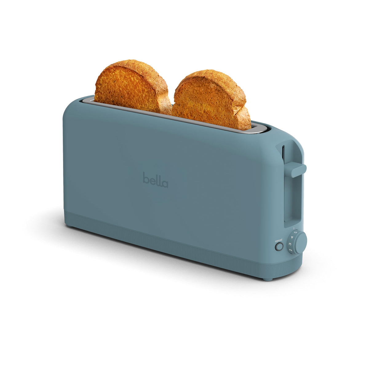 BELLA 2-Slice Slim Toaster for Compact Kitchen Spaces