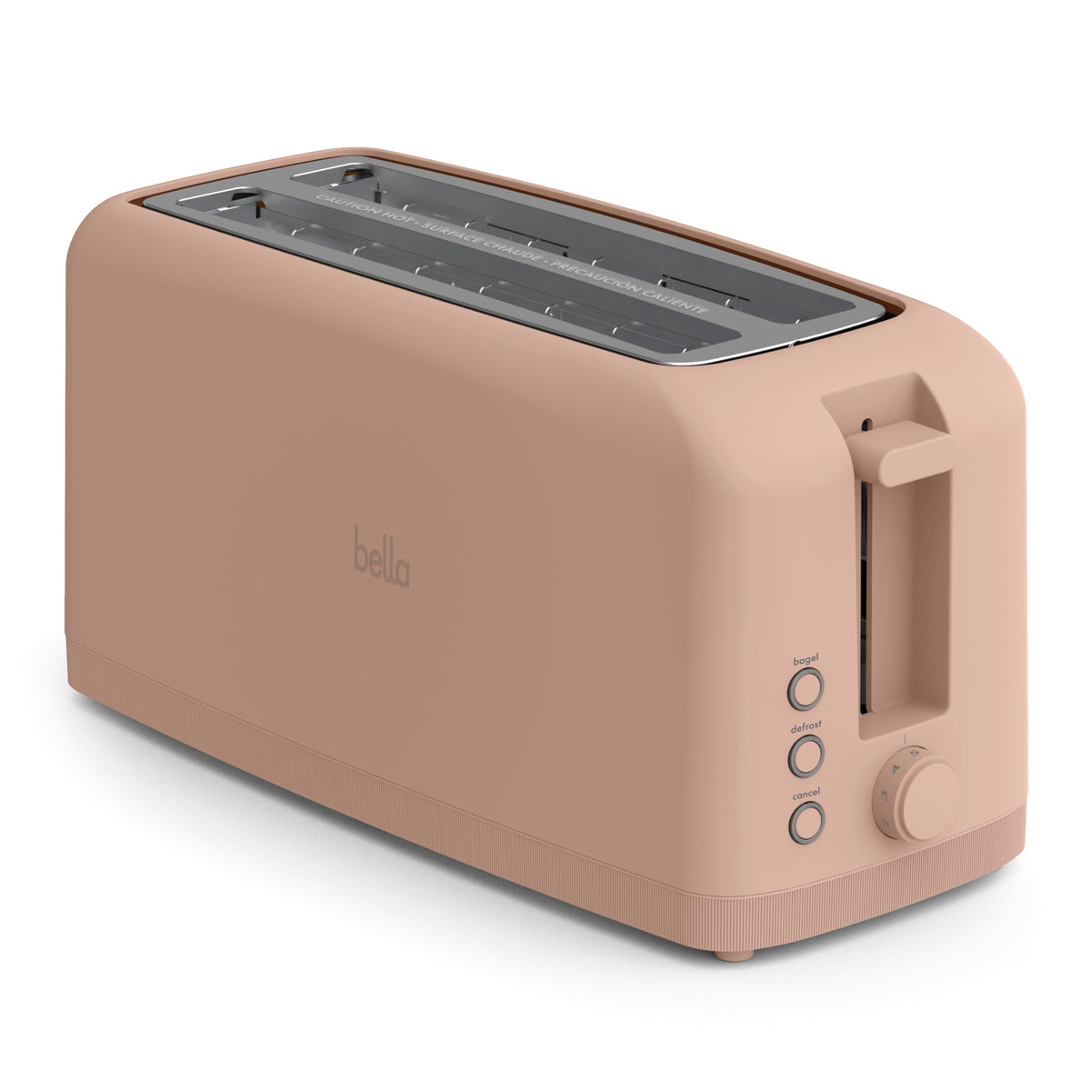BELLA 2-Slice Slim Toaster for Compact Kitchen Spaces