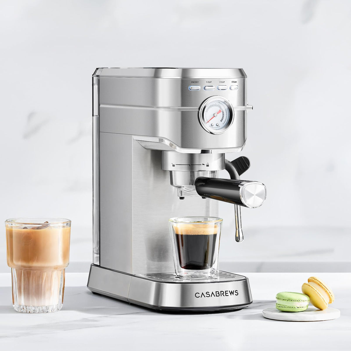 CASABREWS 20-Bar Espresso Machine with Milk Frother