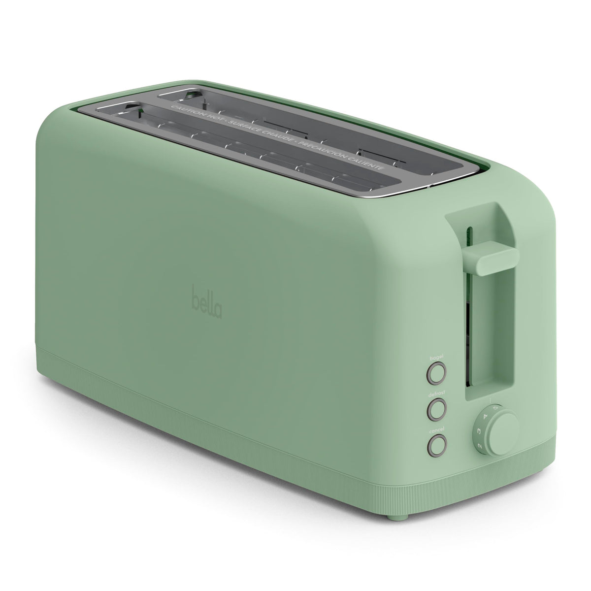BELLA 2-Slice Slim Toaster for Compact Kitchen Spaces