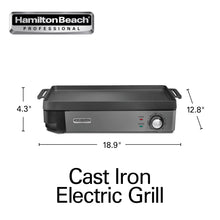 Hamilton Beach Professional Cast Iron Electric Griddle & Grill