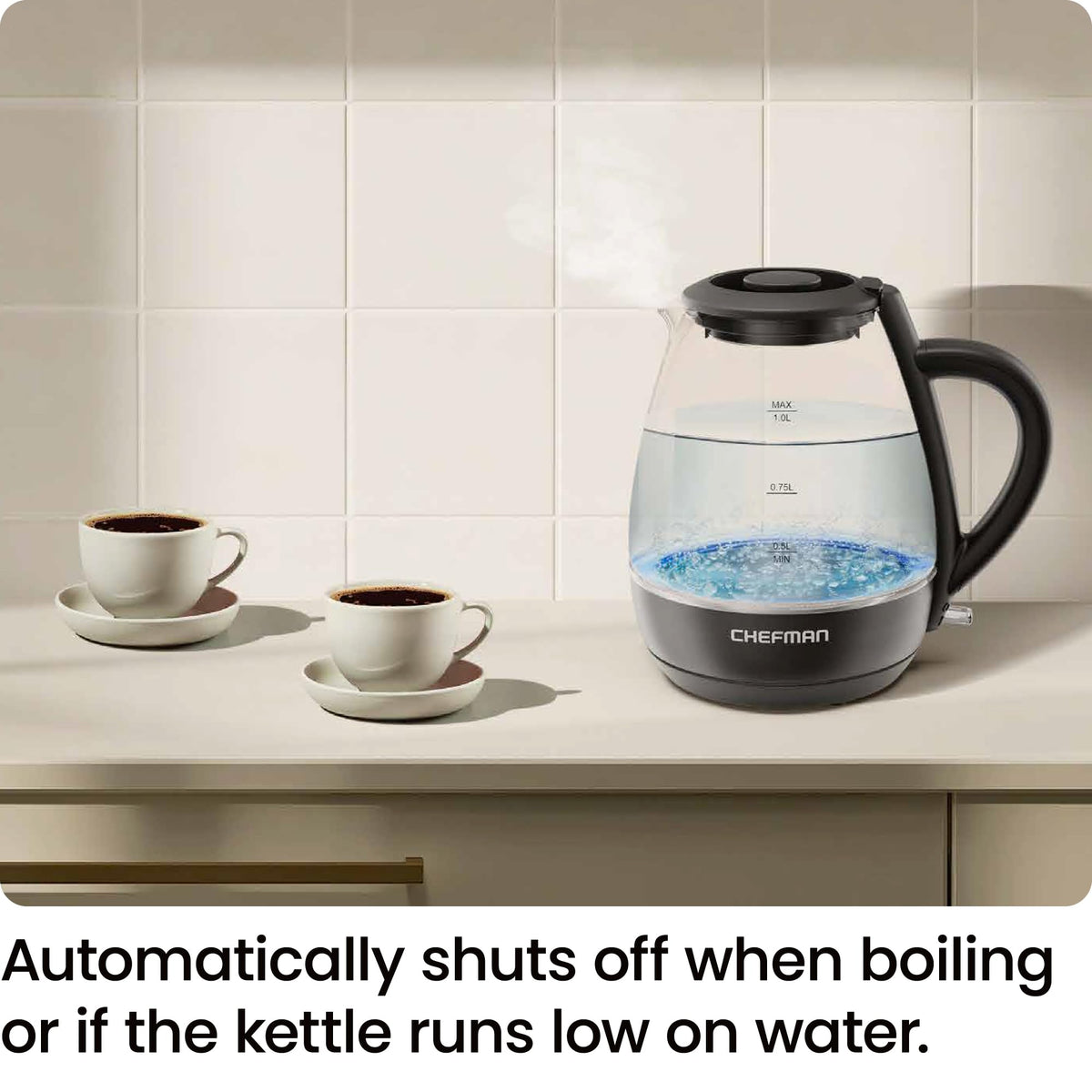 Chefman Electric Tea Kettle with Built-In Infuser