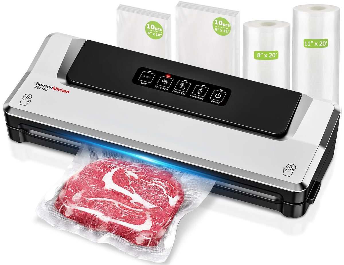 Bonsenkitchen Food Vacuum Sealer Machine for Fresh Storage