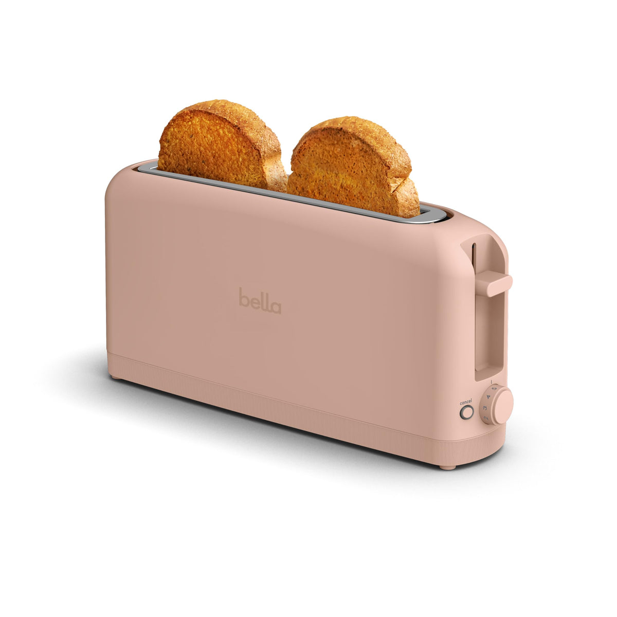 BELLA 2-Slice Slim Toaster for Compact Kitchen Spaces