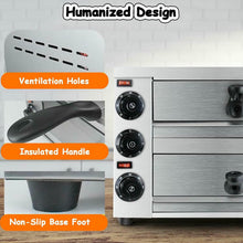 WZUOPG 12-Inch Double-Deck Commercial Pizza Oven